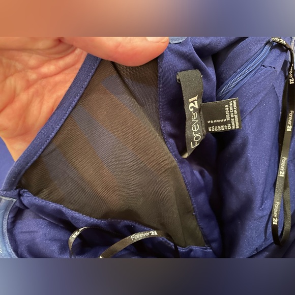 Strapless blue dress - Picture 4 of 4